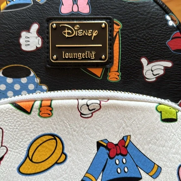 DISNEY Loungefly Faux Leather Mini Backpack - Picture 2 of 7